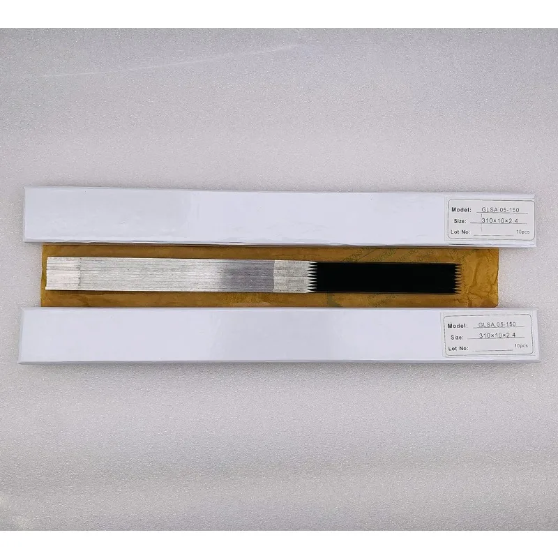 10PCS Cutting Blades for Automatic Multi-Layer Cloth Cutting Machine (GLSA.05-150, 310×10×2.4mm) - Textile Processing Too