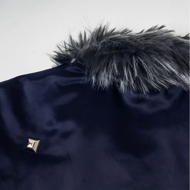 MWJLPWQ أزياء الشارع الأمريكي عالية الجودة تصميم مسمار النار القطن معاطف الذكور الفراء طوق تصميم القمم Modish 2025 شتاء 12916