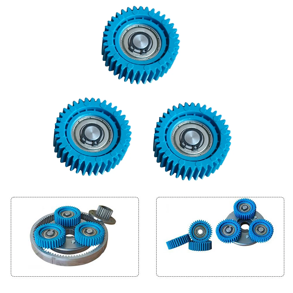 

3Pcs 36 Teeth Ebike Hub Motor Gears with Bearings Compatible with For Bafang Motor 38x38x12mm Nylon and Stainless Steel Gear Set