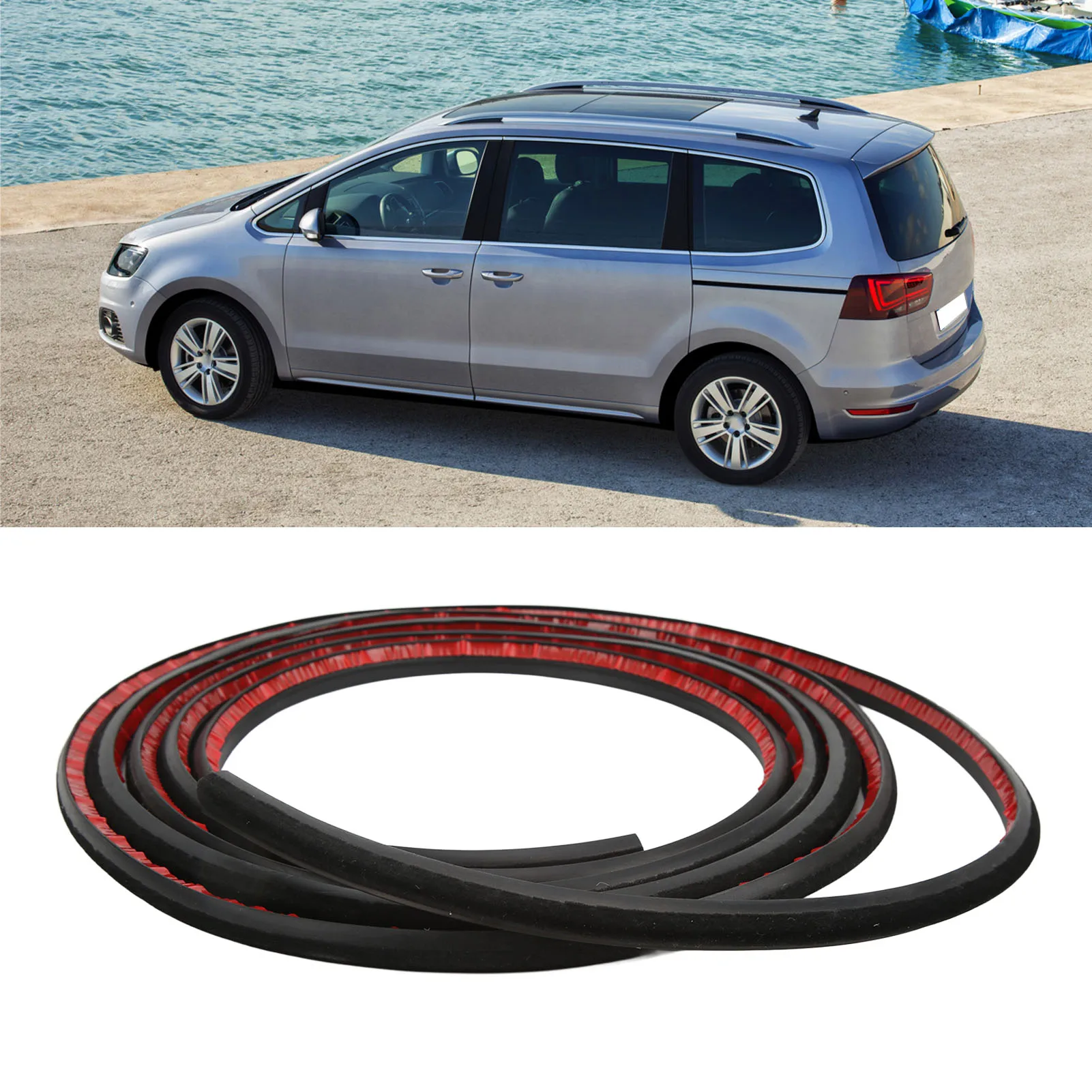 

Черное резиновое уплотнение люка на крыше 5N0877459A, замена уплотнения для автомобильного уплотнения для сиденья ALHAMBRA