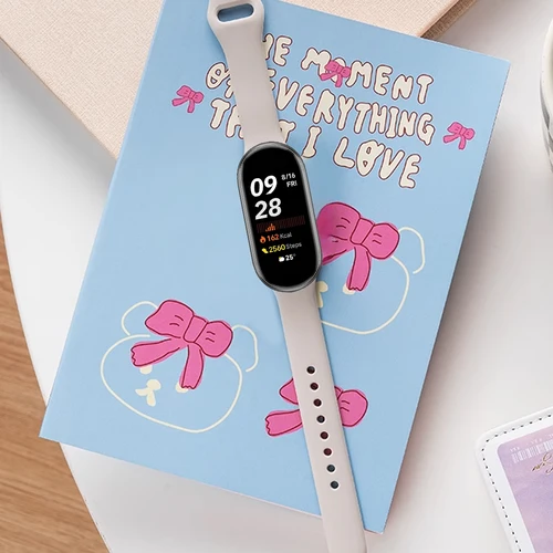 Imagen 2 del producto Correa de silicona para Xiaomi Mi Band 10 9 8, hebilla inversa, duradera, cómoda, accesorio de pulsera deportiva de ocio