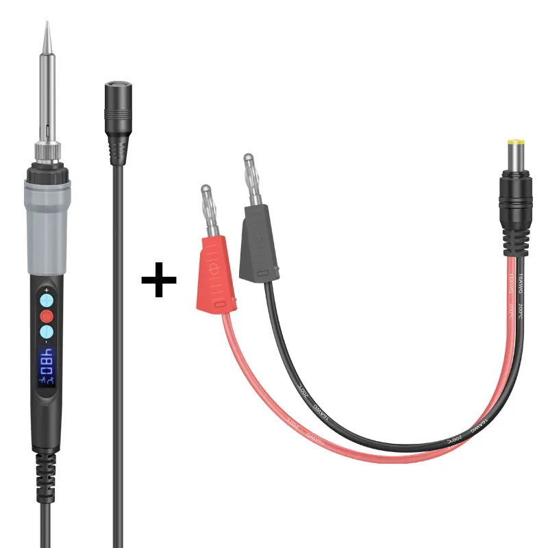 72W Electric Soldering Iron Digital Temperature Adjustment Ceramic Heating Detachable Car Electronic Repair Welding Tools