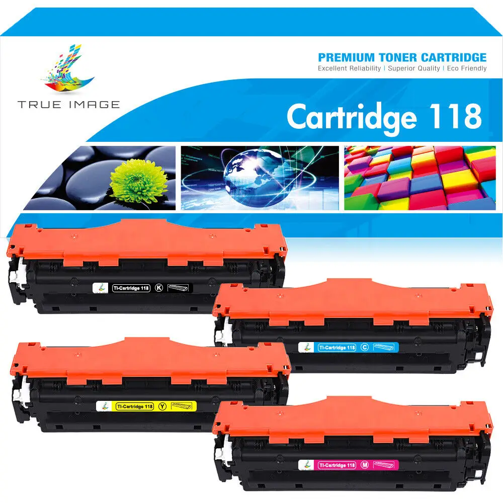 

4x 118 Toner Compatible With Canon 118 ImageCLASS LBP7660CDN LBP7200CDN MF729CDW