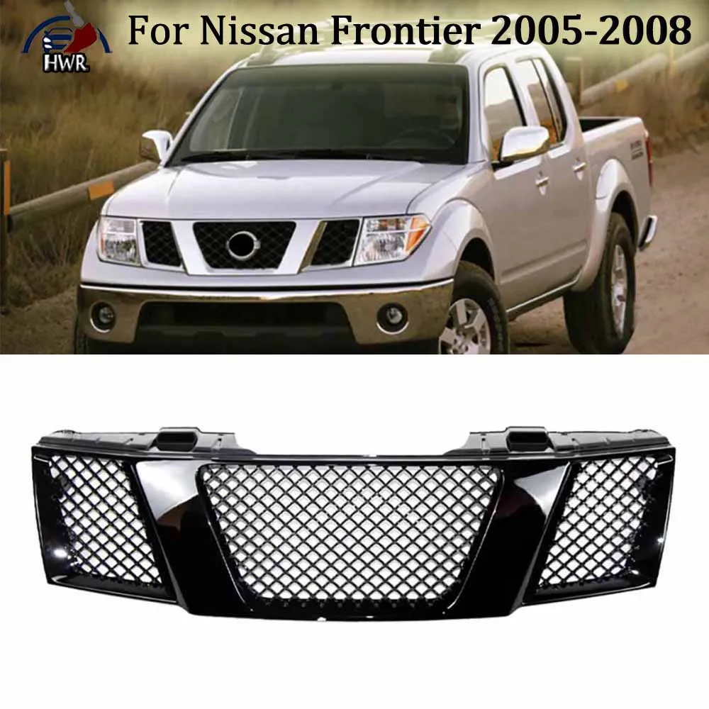 

Front Bumper Insert Mask Grille For Nissan Frontier 2005 2006 2007 2008 Modified Grille Guard Grid Replace Original Grille