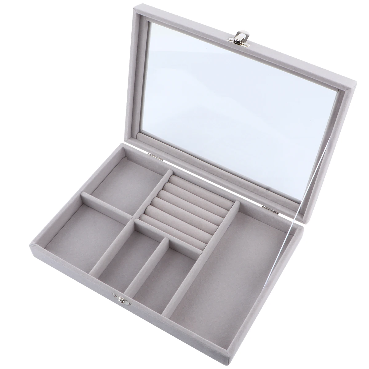 

Jewelry Storage Box Organizer Case Holder Ring Container Display Rack Premium Material Durable Practical Necklace Earrings