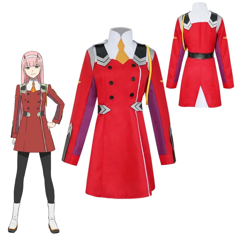 

Anime DARLING 02 Zero Two Cosplay Costume DARLING In The FRANXX Cosplay DFXX Women Costume Halloween Party Dress