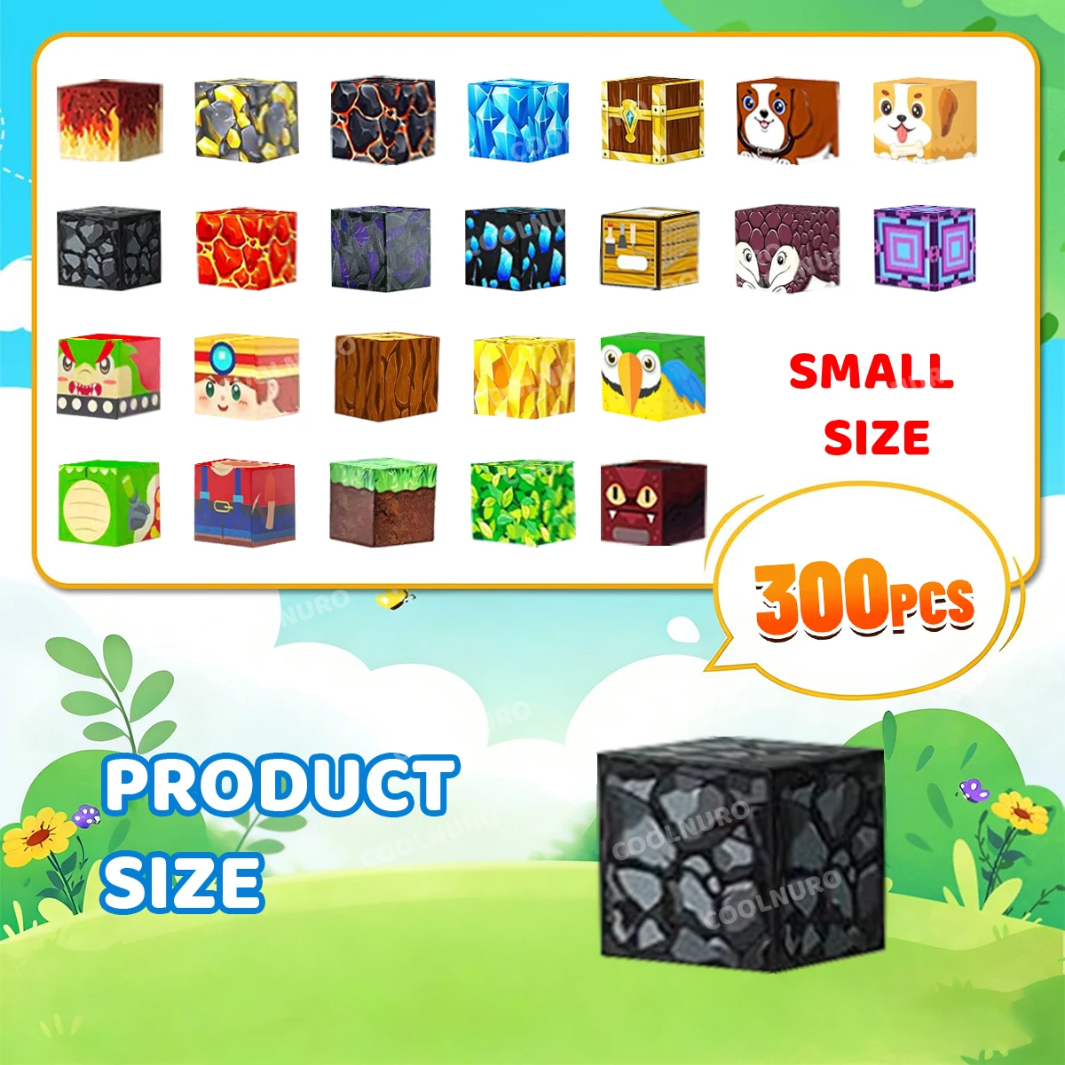 Magnetic Building Block Lava Adventure For Kid Boys Girls Ages 3+ Magnet Cube Set STEM Montessori Sensory Toy Convenient Storage - view 6