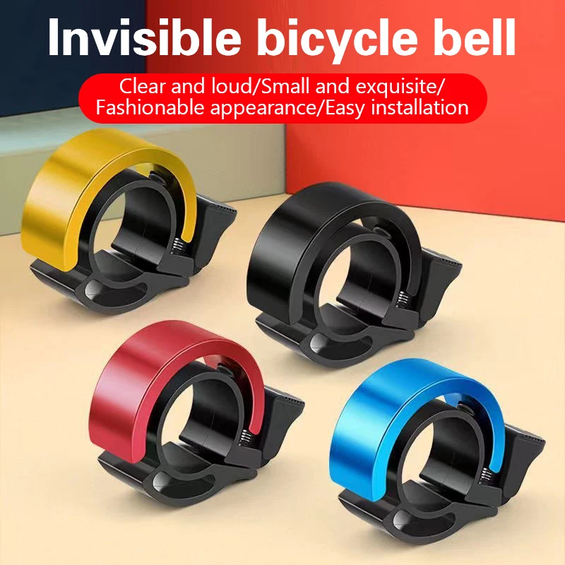 Sonnette de vélo invisible super forte pour adultes, klaxon pliant, universel, équipement d'équitation, VTT, accessoires