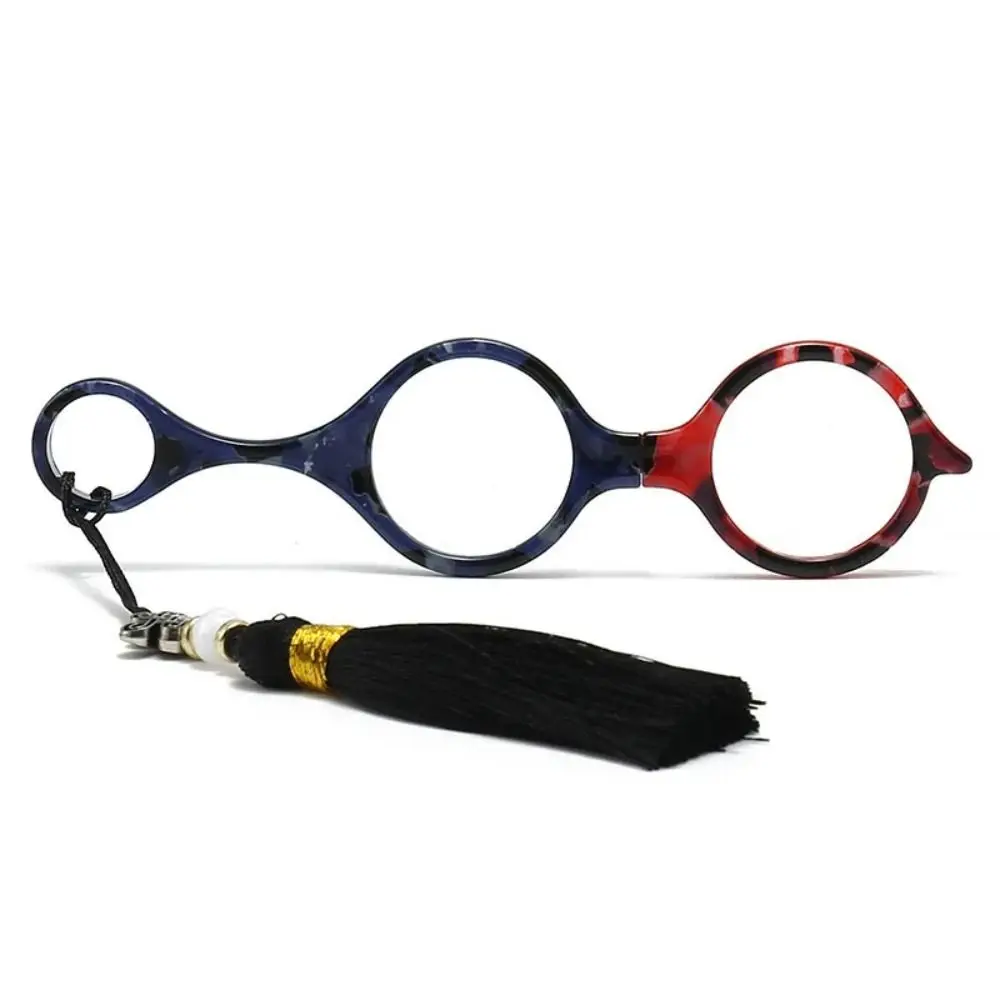 

Lightweight Anti-loss Reading Glasses Handheld Foldable Magnifying Glasses Durable Chinese Knot Necklace Readers Women Men