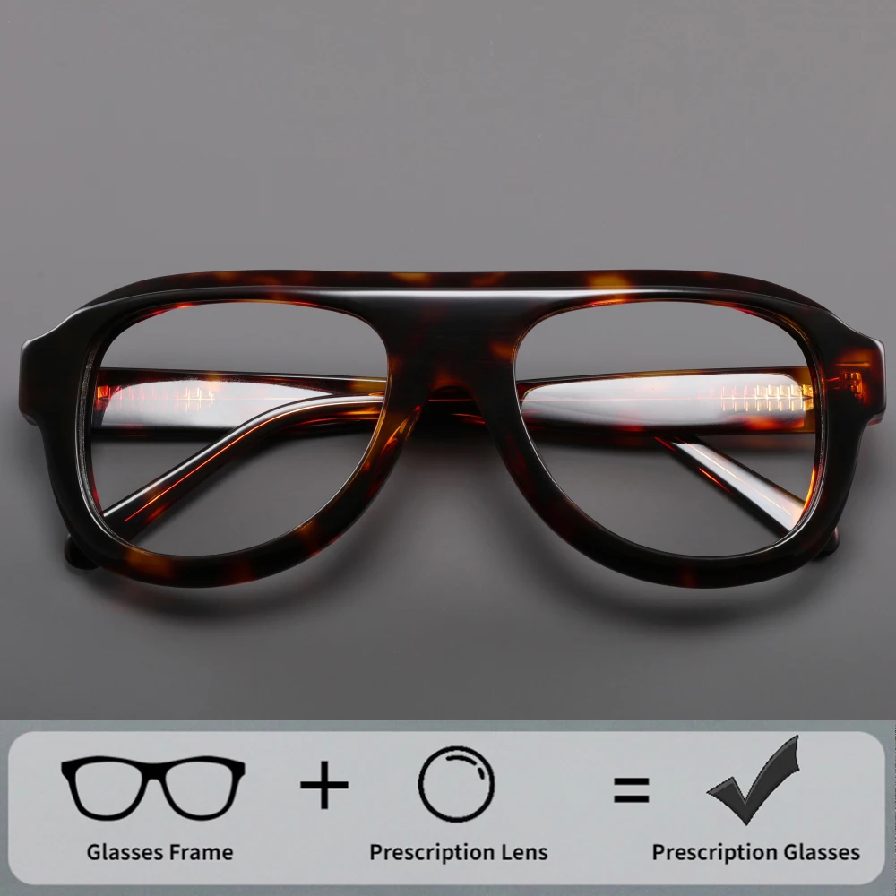 Anti-Ermüdungs-Lesebrille für Männer und Frauen mit Augenschutz, Blaulichtfilter, Großem Rahmen, Pilotendesign und Vergrößerungsfunktion