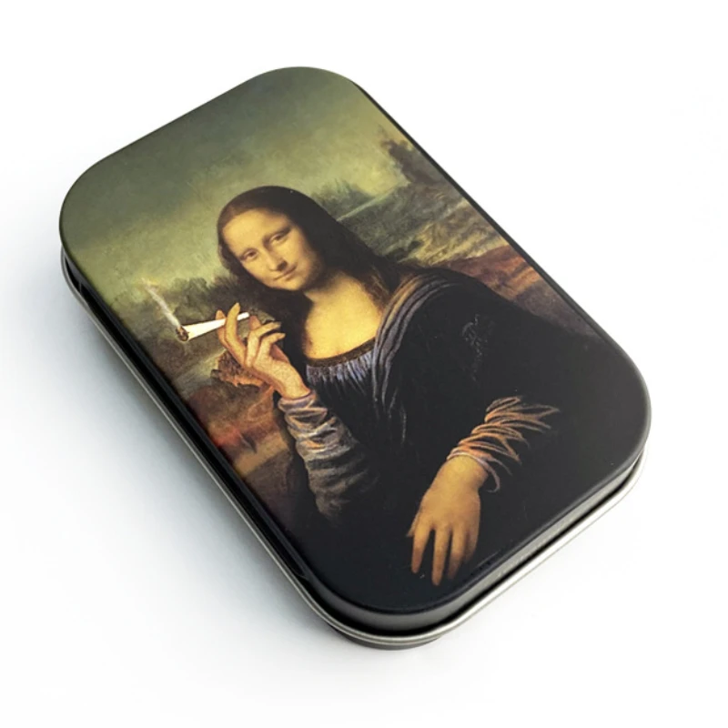 

Cigarette Case Rectangle Container Tinplate Box Tobacco Storage Smoking Accessories Jewelry Candy Coin Key Organizer