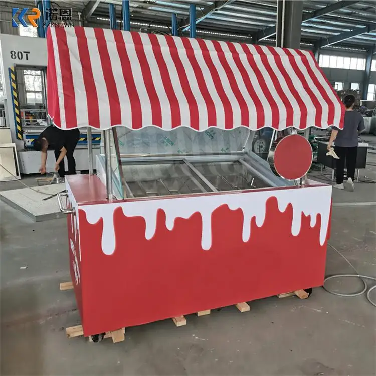 Commercial Snack Food truck/gelato Selling Juices And Ice Cream Cart For sale/ice Cream Kiosk Outdoor