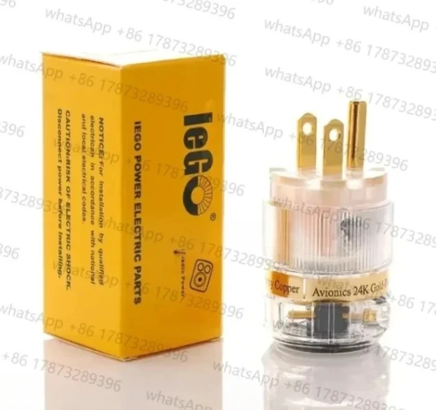 IeGO Power Ti2000-8085 audio special gold-plated power plug/plug tail