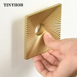 Gold /Gray Square Line Pattern Small Handle Wardrobe Shoe Cabinet Handle Drawer Minimalist Handle Furniture Hardware