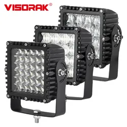6 Inch Square Spot LED Work Light Offroad 4x4 Flood Driving Head Lights Car Truck Spotlights