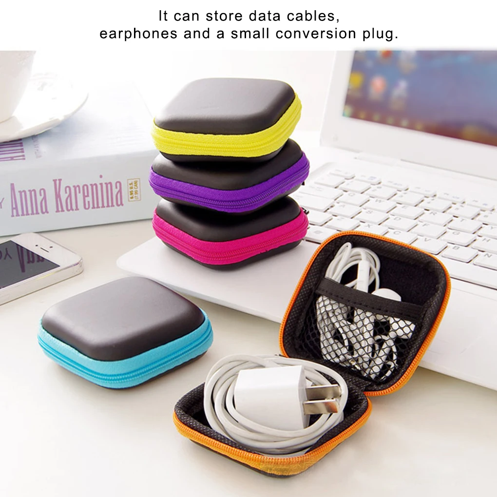 Box Storage Headphone Coin Earphone Bag Purse Case Packaging Portable