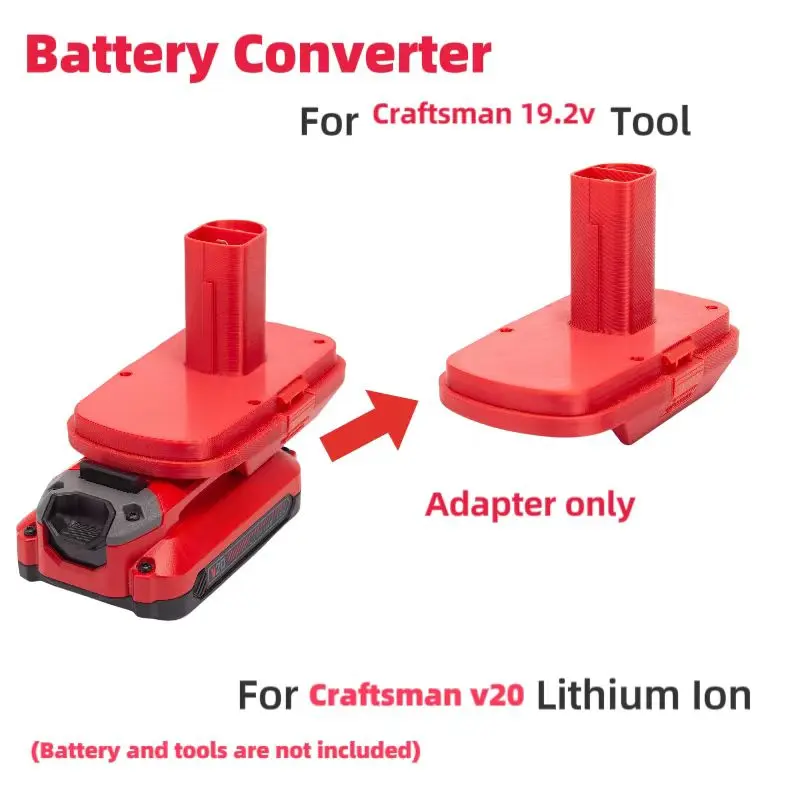 

Batteries Converter Adapter For Craftsman v20 Lithium Ion Convert To Craftsman 19.2v Cordless Tool (﻿Adaptor Only)