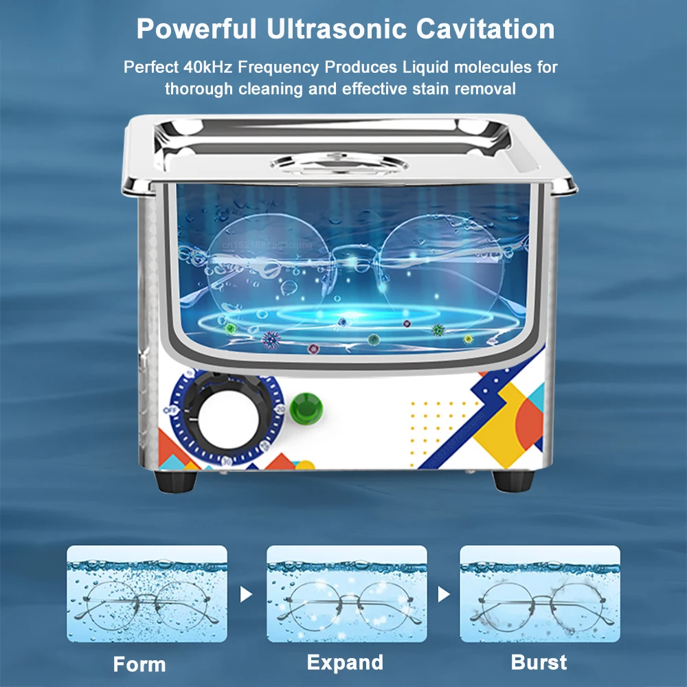 Ultrasonic Cleaner High Frequency Vibration Ultrasound Cleaning Machine for Glasses Jewelry Watches Ultrasound Washing Bath