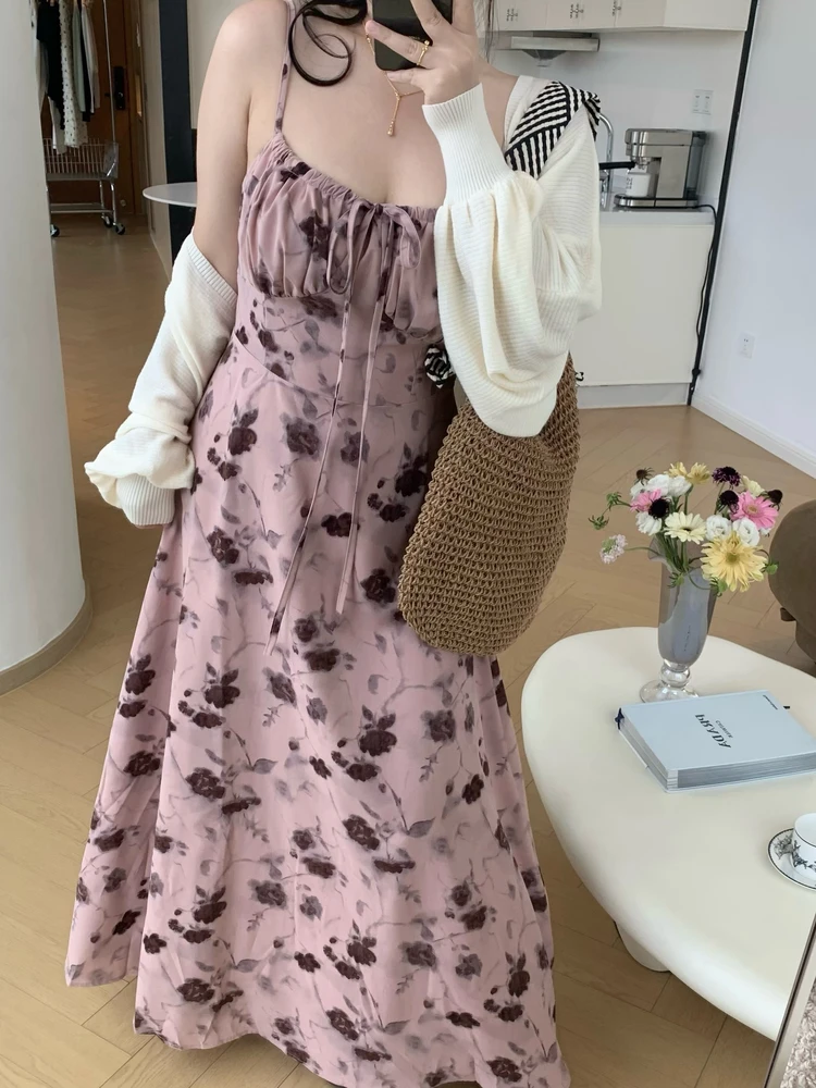 

Ретро-платье DEMA больших размеров с цветочным принтом, женское, с завышенной талией, для высоких, белое, без бретелек, с эффектом утончения фигуры