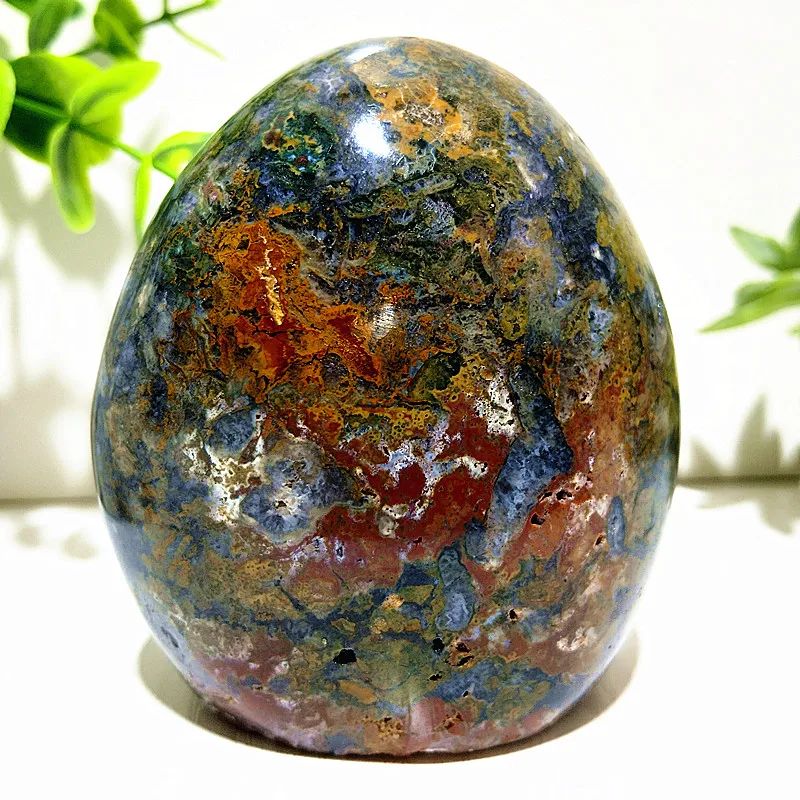 Imagem -04 - Pedra Natural Oceano Jasper Crystal Form Display Home Room Decor Ornamentos Meditação Espiritual Cura Reiki