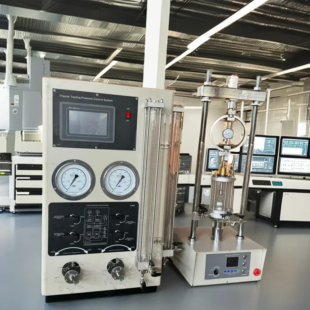 Digital ISO ASTM standard soil Triaxial Test apparatus Strain controlled triaxial soil testing machine triaxial testing machine