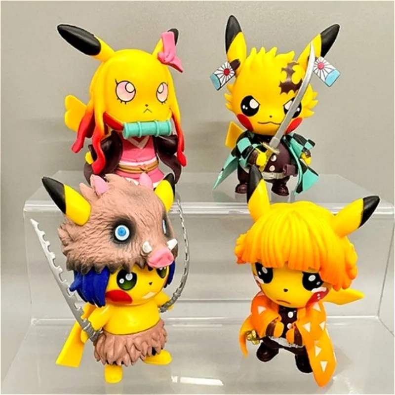 4Pcs Set Pokemon Pi…
