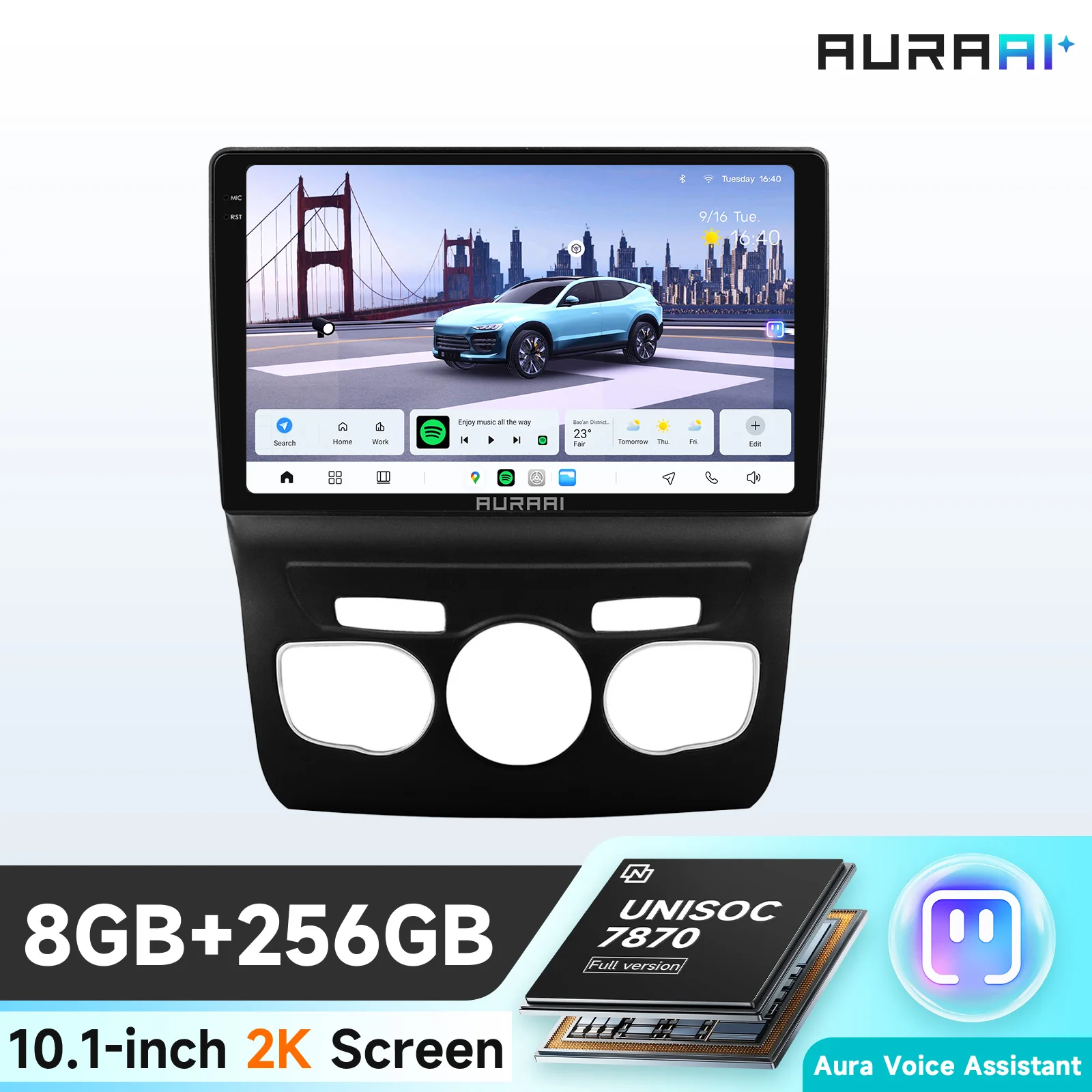 Hizpo Ai Draadloze Carplay Radio Android Scherm Voor Citroen C4 C4l Ds4 2013 - 2017 Multimedia-Ontvanger Auto Wifi Gps Head Unit Bt