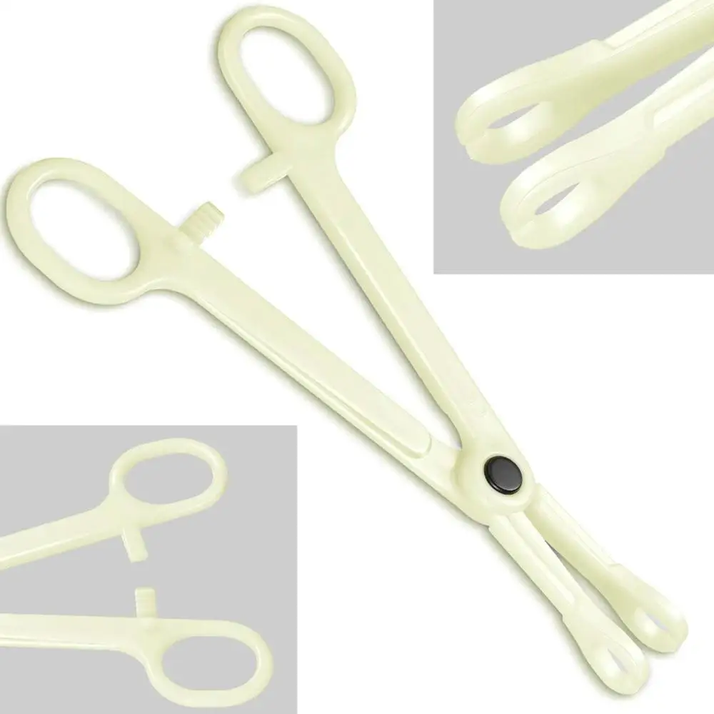 1-50pcs Piercing Clamps Sterile Round Puncture Clamp Disposable Ear Nose Tongue Belly Body Piercing Plier Forceps Clamps Tool