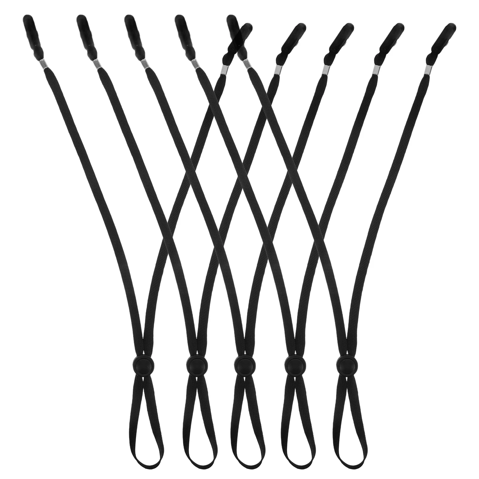 

5pcs Windproof Clips with Extended Design for Baseball Caps Removable Chin Cord Anti-Lost Adjustable Chin Straps