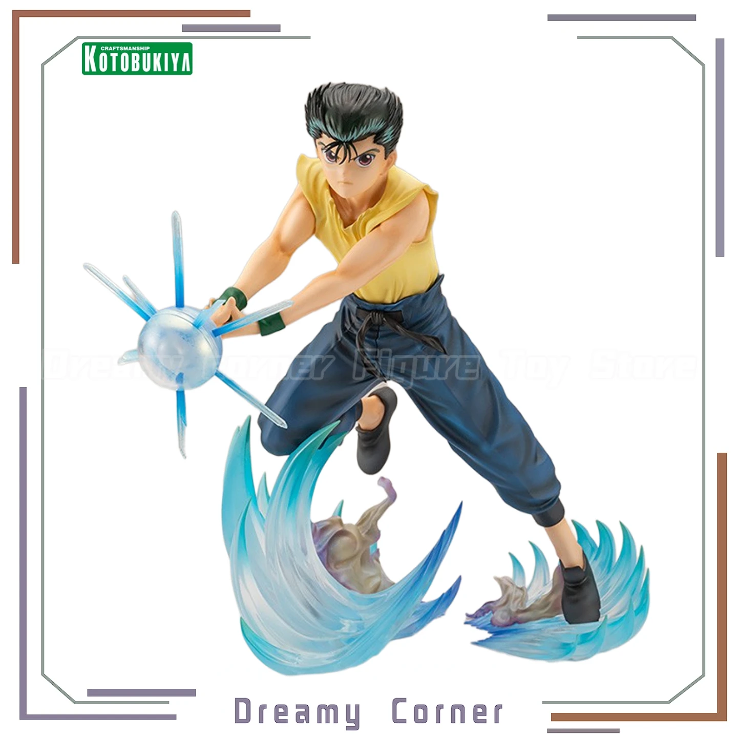 

【В наличии】Оригинальный Kotobukiya ARTFX J YuYu Hakusho Urameshi Yusuke Ver 2, масштабная фигурка 1/8, коллекция украшений