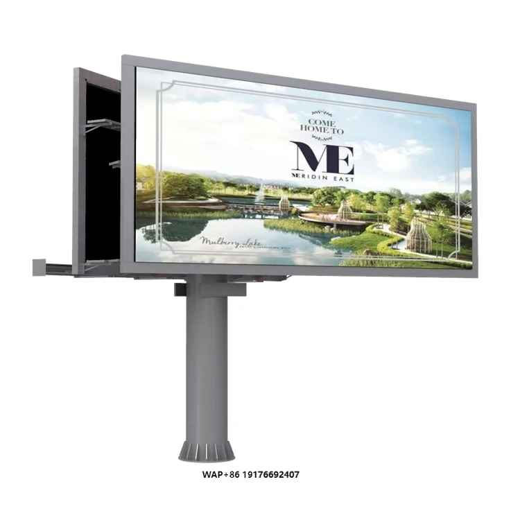 Double Sided V Shape Full Color P6 LED Screen Digital Billboard Steel for Outdoor Advertising
