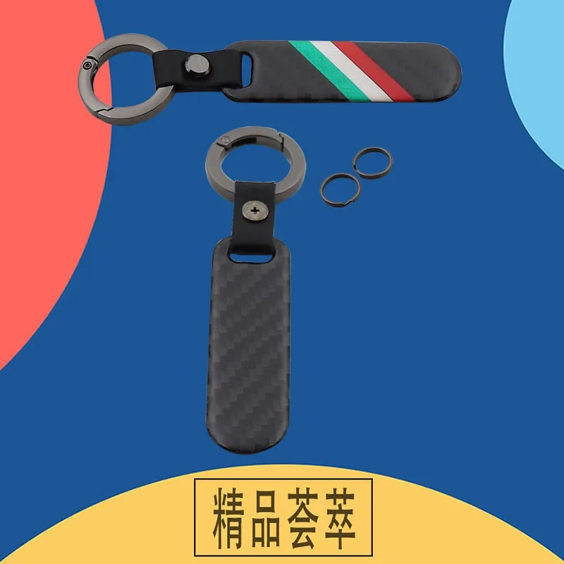 Car Styling Carbon Fiber Italy Italian Flag Pendant For Fiat Ferrari Maserati alfa romeo Keyring Keychain Key Ring Chain Holder