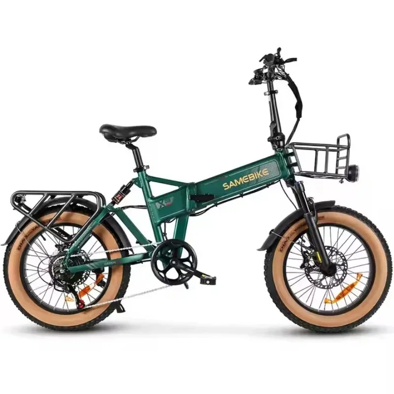 

US Warehouse Free Shipping City Folding Electric Bike One 20 Inch Wide Tire Mountain Electric Bike Adult Ebike