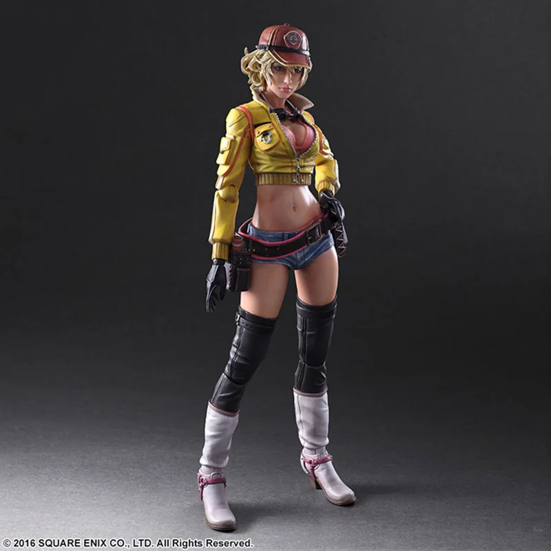 

PLAY ARTS Kai Final XV Sexy Girl Cindy Aurum Action Figure 1/6 Collection Model Toys Bookshelf Ornament Birthday Gifts