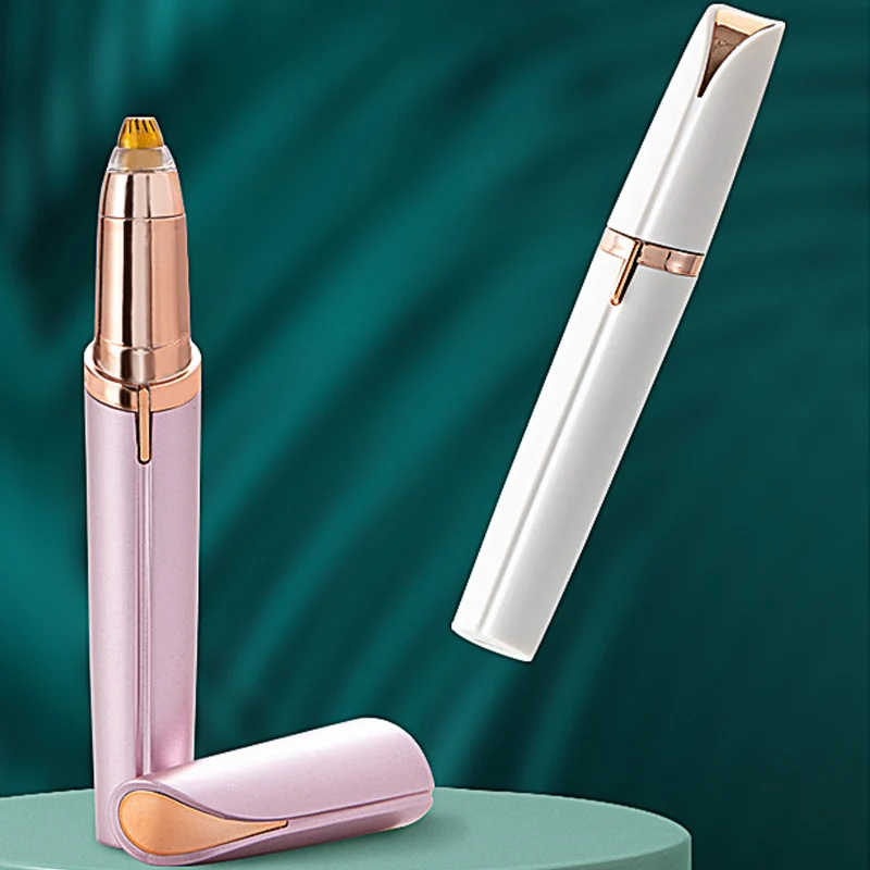 Depiladora de cejas femenina impecable, afeitadora eléctrica para cejas, puede eliminar el cabello al instante y sin dolor