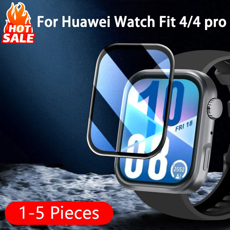 1-5 قطعة واقي شاشة لساعة هواوي فيت 4 برو اكسسوارات لينة واضحة HD هيدروجيل المضادة للخدش لساعة هواوي fit4 فيلم