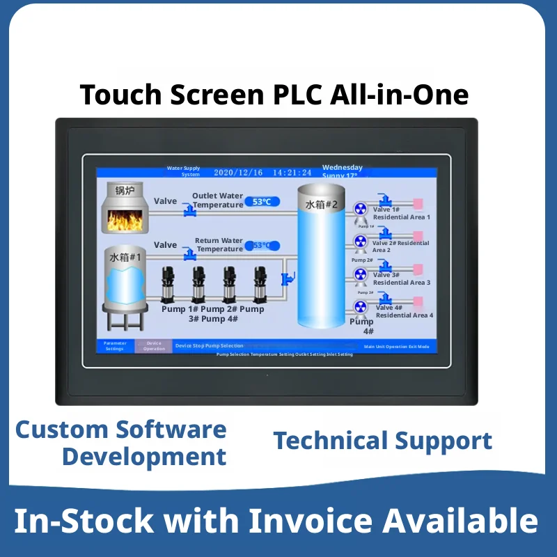 Integrated PLC+HMI, 7″/10″ Display, Relay/Transistor Output, 24V DC, FX2N/FX1S Compatible