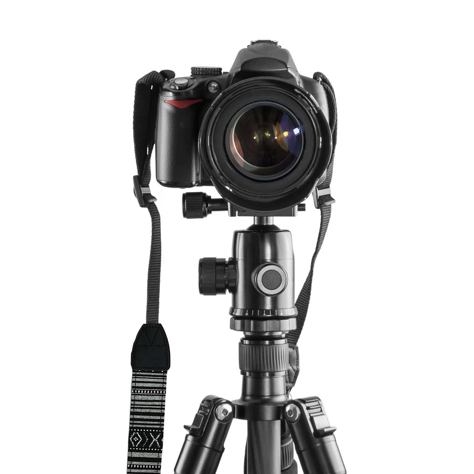 4 قطع من حزام كتف الكاميرا على الطراز العرقي، حزام حبال مريح للرقبة قابل للتعديل للتصوير الفوتوغرافي للسفر بدون مرآة Dslr