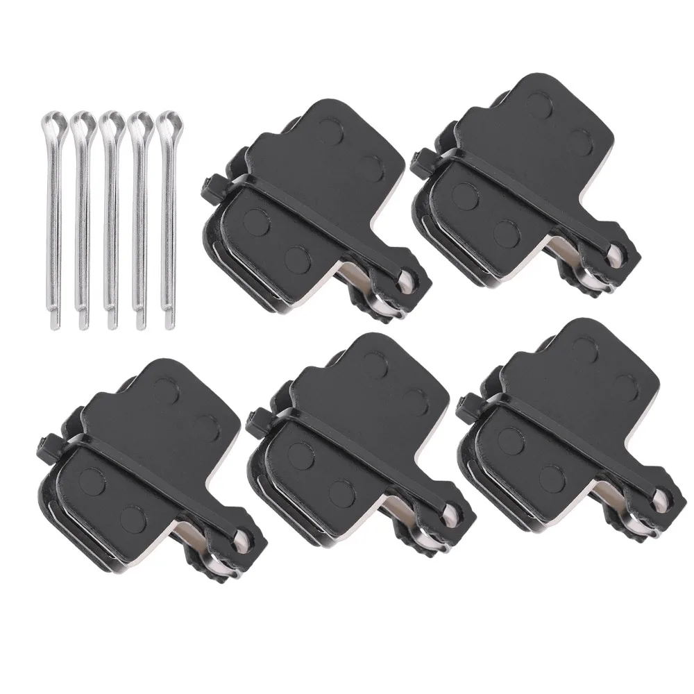 

5 Pairs Resin Semimetal Disc Brake Pads 30mm Black Brake Pad Set Easy To Install Lightweight Electromobile Brake Pads