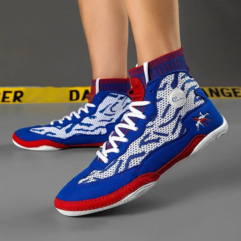 

2026 New Men Wrestling Boots Breathable Boxing Shoes For Mens Designer Fighting Boots Man Comfortable Gym Training Shoe