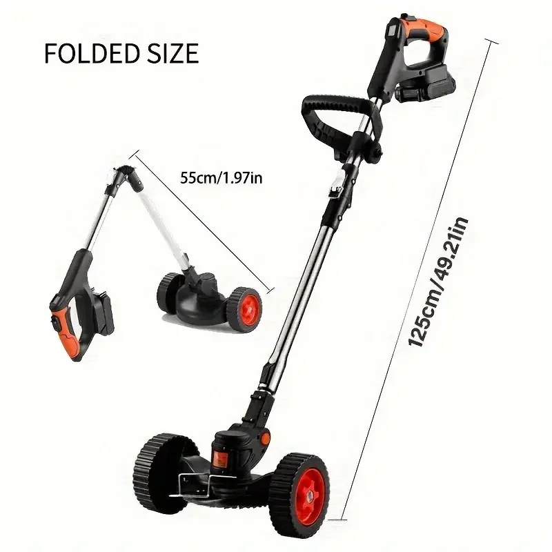 Battery Powered, Multifunctional, Detachable Manual Trimmer, Lightweight, Easy to Store, Low Maintenance