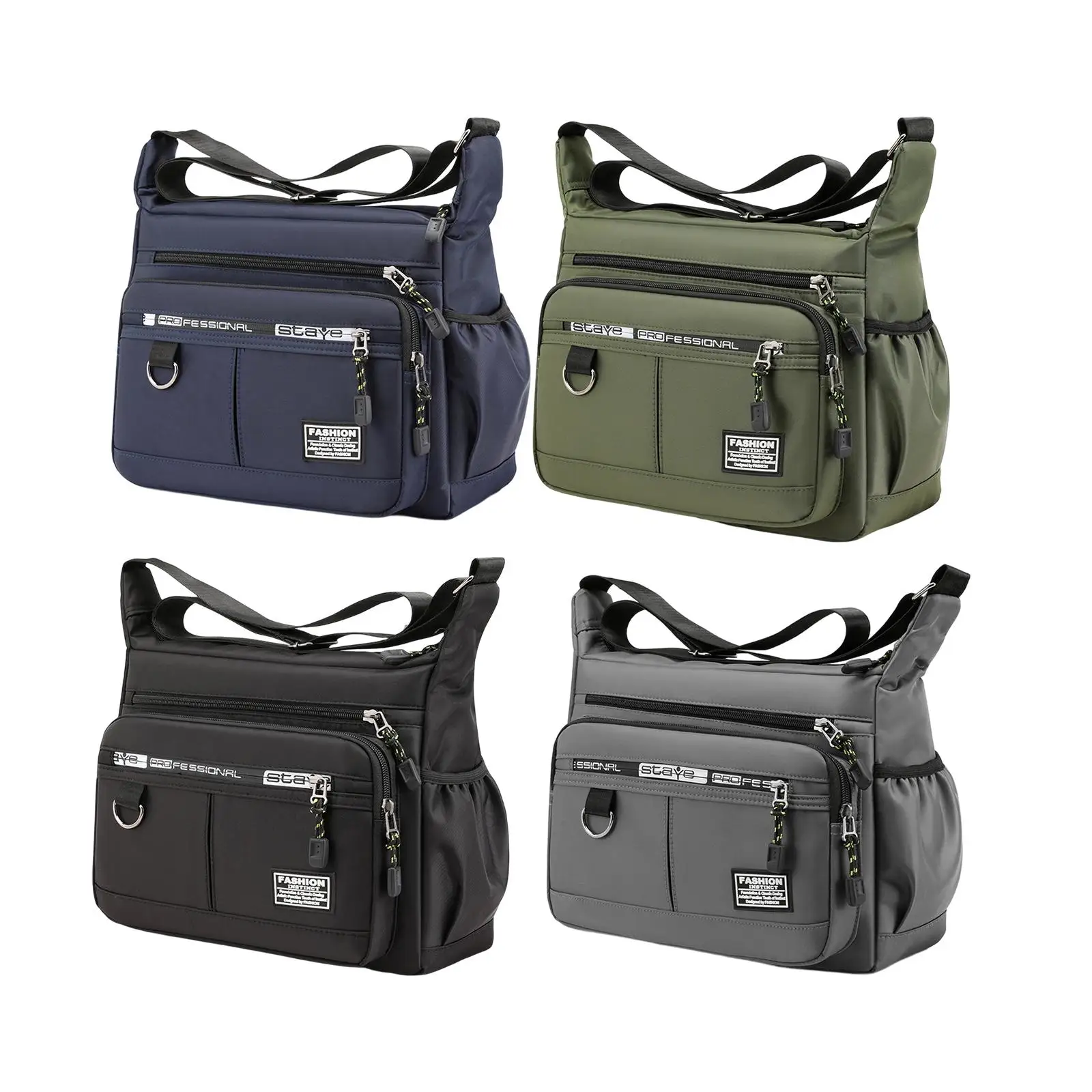

Men Shoulder Bag Shopping Bag Multilayer Zipper Casual Girls Casual Handbag