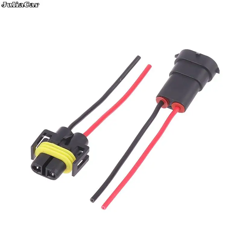 Foglight Head Light Bulb Lamp 1/2PCS H8 H9 H11 Male To Female Socket Plug Adapter Connector Cable Wiring Harness