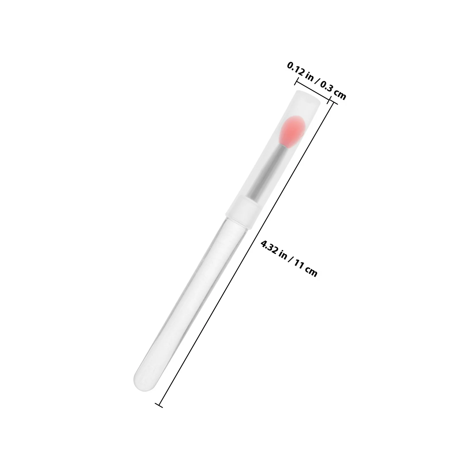 10 stuks lippenborstel siliconen mini-applicator voor lippenstift lipgloss balsem draagbaar met dop zachte tip precisie blending reismake-up