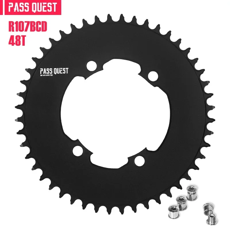 Pass Quest Round Kettingblad 107bcd Voor Sram Rivaliserende Axs 12S Crankset 107 Bcd Mtb Racefiets Kettingwiel 36 40 42 54 56 58 T - afbeelding 1
