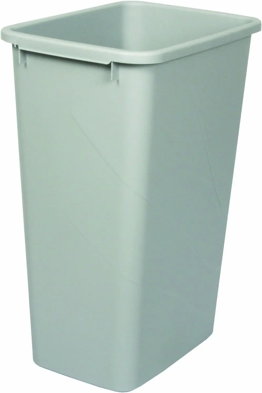 

Knape & Vogt 50qt Trash Can Contractor Pack of 8ea, 21.56-Inch by 15.55-Inch by 11.13-Inch,Platinum