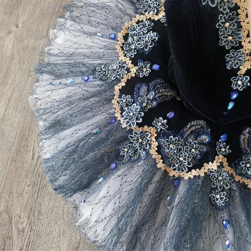 Professional High Quality Hot Sale Costom Size Costom Color Girls 12 Layers Performance Multi Color Classical Velvet Ballet Tutu