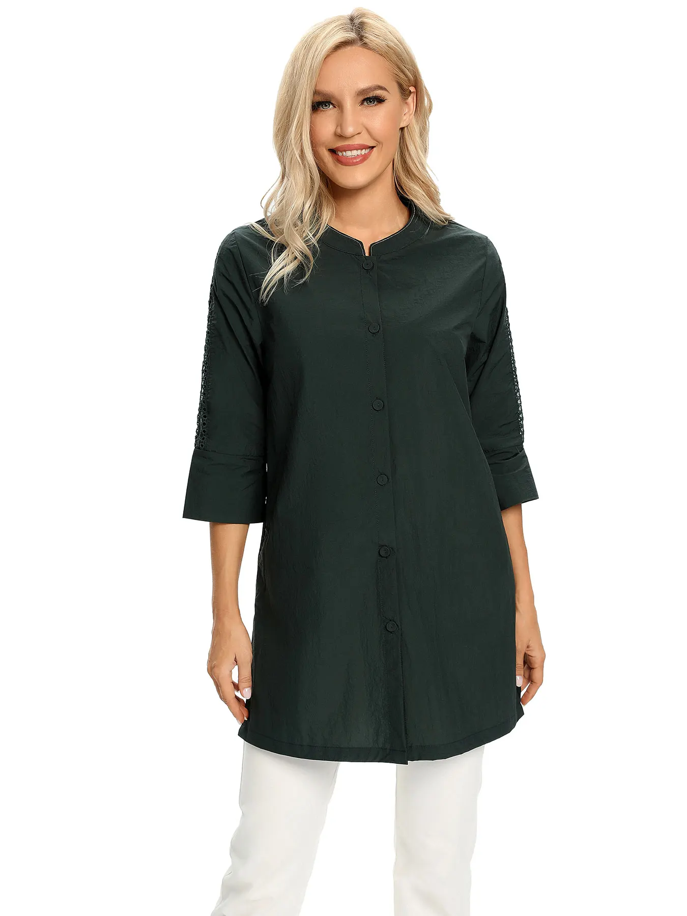 

Women Woven Fashionable Casual Shirt For Spring And Autumn