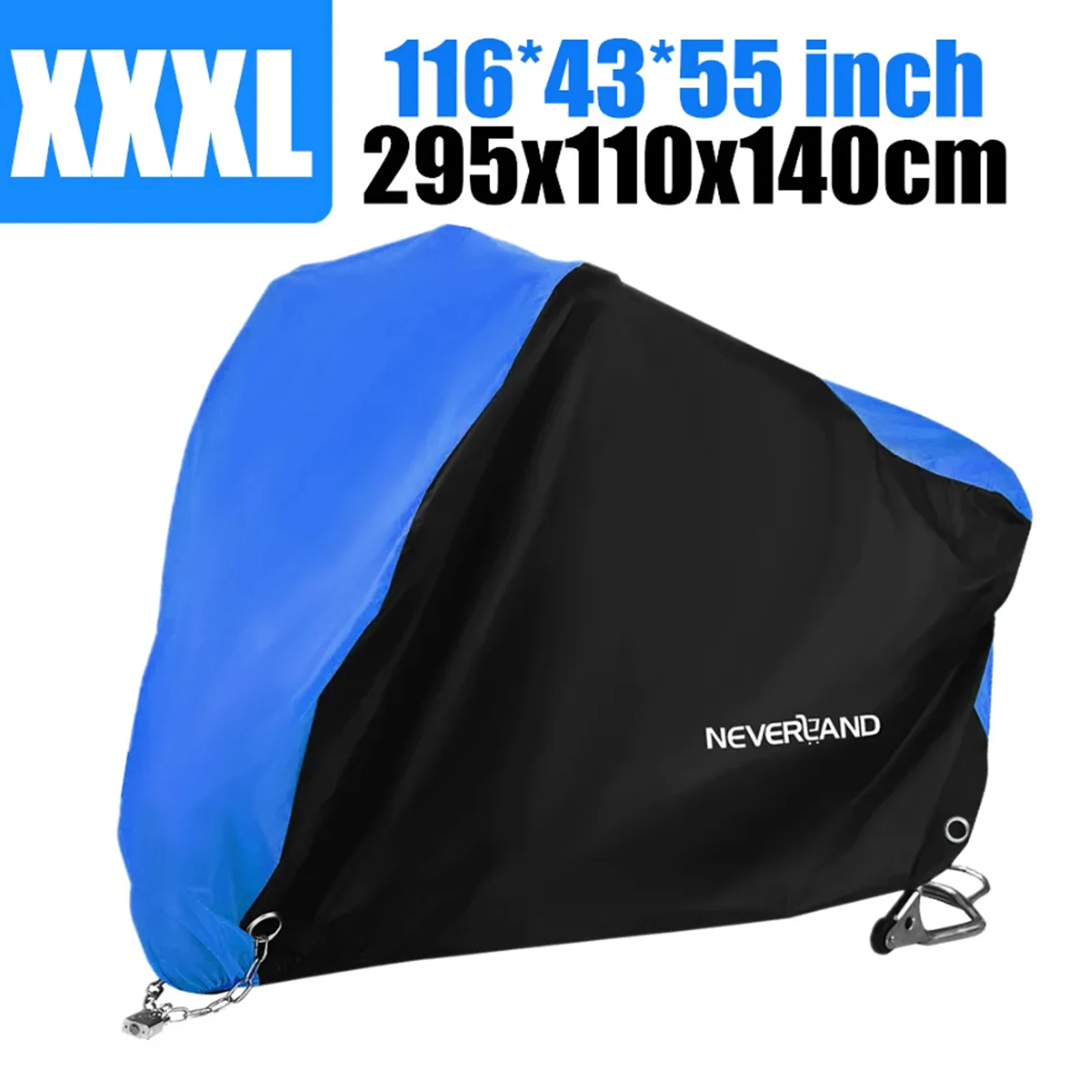 

Чехол для мотоцикла NEVERLAND, аксессуары для мотоциклов, размер XXXL подходит для мотоциклов 295*110*140, черный и синий
