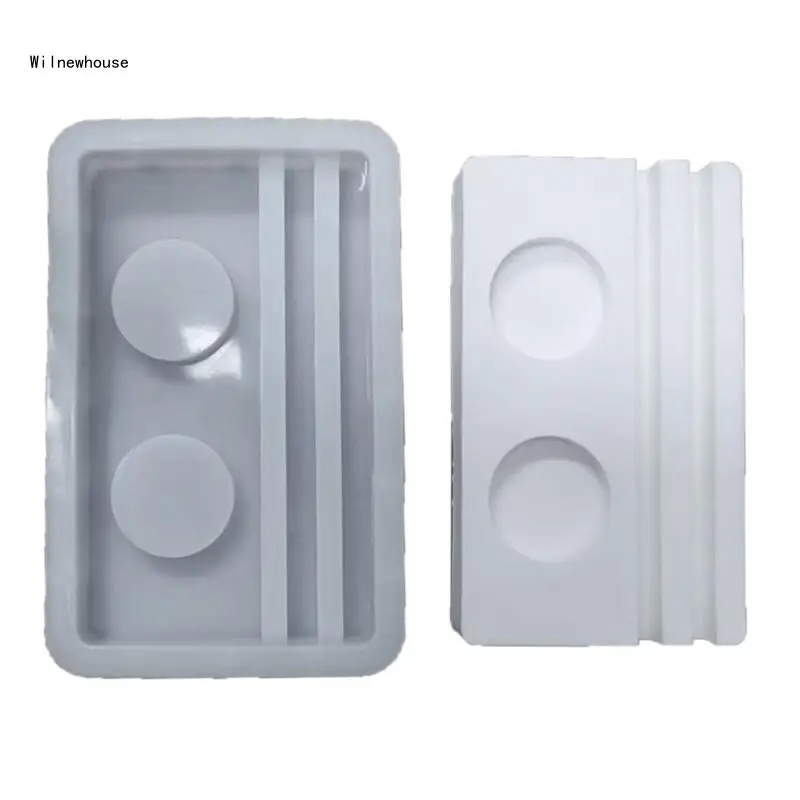 

2-in-1 Holder Mold for Candle Holder Tea Light Holder, DIY Art Craft Dropship